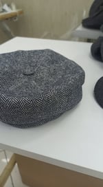 Balık Sırtı Gri Lacivert Kışlık Kaşe Kumaş Peaky Blinders Erkek Şapka Kasket arenNM423