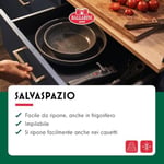 BALLARINI Torre kızartma tavası, 28 cm, seramik kaplama, indüksiyonlu ocaklara uygun, çıkarılabilir sap, alüminyum