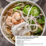 BAMBOO LADY Pirinç Çubuk Eriştesi 5mm, Vietnam Menşeli, 400G (Vietnamese Rice Stick Noodle)