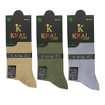 Bambu Erkek Soket Düz Uzun Klasik Yazlık Dikişsiz 3'lü Set Çorap