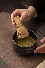 Bambu Matcha Çayı Karıştırıcı Fırça ve Kaşık Bamboo Whisk Köpürtücü cin552