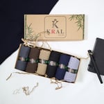 Bambu Uzun Çorap (6 ÇİFT) Kaliteli Yazlık Dikişsiz Parfümlü Hediye Kutulu Erkek Çorap 40-44