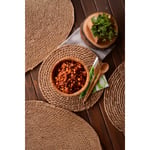 Bambum Alus Yuvarlak Hasır Servis 35 Cm