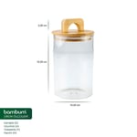 Bambum Ciri Bambu Kapaklı Baharatlık 15 Cm