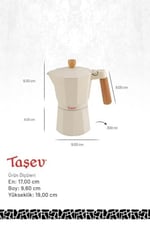 Bambum Garen - Moka Pot 6 Fincan Bej