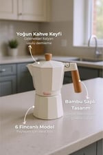 Bambum Garen - Moka Pot 6 Fincan Bej
