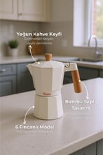 Bambum Garen - Moka Pot 6 Fincan Bej