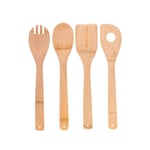 Bambum Ravili - 4'lü Servis Maşa Spatula Kaşık Seti