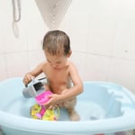 Banyo Durulama Kabı - Yumuşak Kavrama Saplı ve Akış Kontrollü Banyo Temel Kupası, Eğlenceli Banyo Zamanı için Silikon Şampuan Durulayıcı ve Banyo Sürahisi, Hediye Seçimi