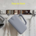 Banyo Durulama Kabı - Yumuşak Kavrama Saplı ve Akış Kontrollü Banyo Temel Kupası, Eğlenceli Banyo Zamanı için Silikon Şampuan Durulayıcı ve Banyo Sürahisi, Hediye Seçimi