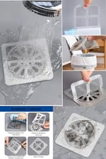 Banyo Gider Süzgeci Saç Yakalayıcı Süzgeç Banyo Duş Gider Tıkanık Önleyici Süzgeç 10 Adet