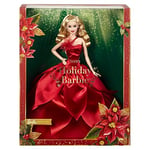 Barbie 2022 Mutlu Yıllar Bebeği (dalgalı sarı saçlı), bebek standı, 6 yaş ve üzeri HBY03