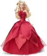 Barbie 2022 Mutlu Yıllar Bebeği (dalgalı sarı saçlı), bebek standı, 6 yaş ve üzeri HBY03
