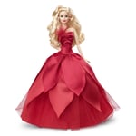 Barbie 2022 Mutlu Yıllar Bebeği (dalgalı sarı saçlı), bebek standı, 6 yaş ve üzeri HBY03