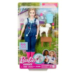 Barbie Çiftlik Veterineri Barbie 65. Yıl Dönümü Kariyer Koleksiyonu Çiftlik Veterineri bebek ve kulakları hareket eden kuzu dahil 10 aksesuar HRG - Seçenekler: Çiftlik Veteriner, Astronot, Pop yıldızı
