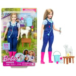 Barbie Çiftlik Veterineri Barbie 65. Yıl Dönümü Kariyer Koleksiyonu Çiftlik Veterineri bebek ve kulakları hareket eden kuzu dahil 10 aksesuar HRG - Seçenekler: Çiftlik Veteriner, Astronot, Pop yıldızı
