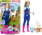 Barbie Çiftlik Veterineri Barbie 65. Yıl Dönümü Kariyer Koleksiyonu Çiftlik Veterineri bebek ve kulakları hareket eden kuzu dahil 10 aksesuar HRG - Seçenekler: Çiftlik Veteriner, Astronot, Pop yıldızı