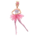 BARBIE™ DREAMTOPIA IŞILTILI BALERİN™ Barbie bebek | sarışın balerin bebek | sihirli ışık özelliği HLC25