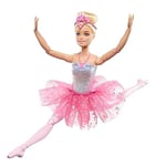 BARBIE™ DREAMTOPIA IŞILTILI BALERİN™ Barbie bebek | sarışın balerin bebek | sihirli ışık özelliği HLC25