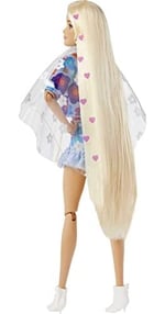 Barbie Extra - Mavi Etekli Bebek, Bükülebilen Esnek Eklemli, Hayvan Dostu Yavru Tavşan, 3 Yaş ve Üzeri için (HDJ45)