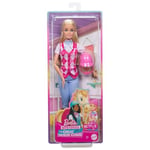 Barbie Gizemleri, Büyük At Kovalamacası dizisinden Barbie 'Malibu' bebek ve aksesuarlar, çıkarılabilir binici kıyafeti ve kaskıyla bebek, HXJ38