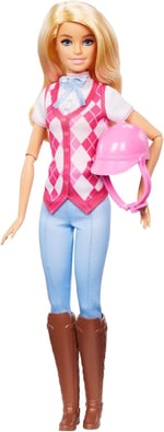 Barbie Gizemleri, Büyük At Kovalamacası dizisinden Barbie 'Malibu' bebek ve aksesuarlar, çıkarılabilir binici kıyafeti ve kaskıyla bebek, HXJ38