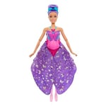 Barbie Kelebek Dansçı Bebek, Kanatlarını açarak kelebeğe dönüşen 2'si 1 arada mor saçlı Barbie Kelebek Dansçı bebek, saç aksesuarı, çıkarılabilen tütü, HXJ10