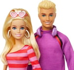 Barbie & Ken 65. Yıl 2'li Parti Bebekler Barbie & Ken 65. Yıl 2'li Parti Bebekler ve 6 aksesuarlı set, paten teması, 65. yıl dönümü HXK90