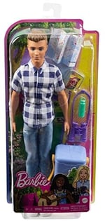 Barbie Ken Kampa Gidiyor Oyun Seti Ken ve aksesuarları, 3 yaş ve üzeri için oyuncak HHR66