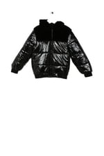 Barbie Kız Çocuk Kapüşonlu Kürklü Mont, 3-4 Yaş, 5003011165, Siyah, Kız Çocuklar