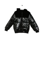 Barbie Kız Çocuk Kapüşonlu Kürklü Mont, 3-4 Yaş, 5003011165, Siyah, Kız Çocuklar
