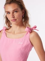 Barbie Kız Çocuk Kare Yaka Crop Nakışlı Bluz, BRB4SL-BLZ6076