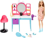 Barbie Muhteşem Kuaför Oyun Seti Renk değiştiren saç özellikli Barbie Muhteşem Kuaför oyun seti HKV00