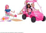 Barbie Mysteries: Beach Detectives oyun seti, oyuncak plaj arabası ve plaj sandalyesi ile havlu dahil 10'dan fazla aksesuar, JFV68