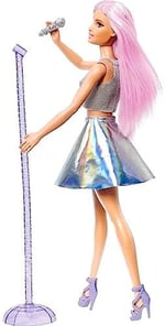 Barbie Pop Star Bebek ve Mikrofonu FXN98