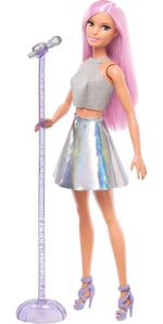 Barbie Pop Star Bebek ve Mikrofonu FXN98