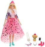 Barbie Prenses Macerası Prenses Tarzı Bebeği (30 cm boyunda), Yavru köpeği ile 3-7 yaş için GML76