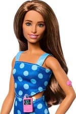 Barbie Puantiyeli kıyafeti ve aksesuarlarıyla tip 1 diyabeti olan Barbie Fashionistas bebek, HYT97