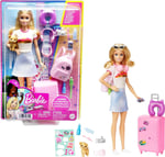 Barbie Seyahatte Bebeği ve Aksesuarları Barbie bebek ve aksesuarları, yavru köpeğiyle seyahat seti HJY18