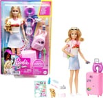 Barbie Seyahatte Bebeği ve Aksesuarları Barbie bebek ve aksesuarları, yavru köpeğiyle seyahat seti HJY18