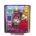 Barbie Seyahatte Chelsea Bebek ve Aksesuarları Barbie oyuncakları, Chelsea™ bebek ve aksesuarları, yavru köpeğiyle seyahat seti HJY17