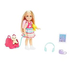 Barbie Seyahatte Chelsea Bebek ve Aksesuarları Barbie oyuncakları, Chelsea™ bebek ve aksesuarları, yavru köpeğiyle seyahat seti HJY17