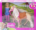 Barbie ve Güzel Atı Oyun Seti, Sarışın bebekli, 3 yaş ve üzeri, FXH13