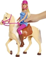Barbie ve Güzel Atı Oyun Seti, Sarışın bebekli, 3 yaş ve üzeri, FXH13