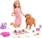 Barbie ve Hayvan Dostları Barbie ve Hayvan Dostları Oyun Seti, köpek, 3 yavru köpek ve aksesuarlar, 3-7 yaş HCK75