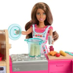 Barbie ve Teresa'nın Dostluk Tarifi Teresa bebek ve mutfak oyun seti, renk değiştiren kurabiyeler dahil 20'den fazla aksesuar, JCT06