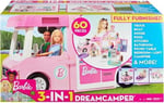Barbie'nin 3'ü Bir Arada Muhteşem Karavanı ve Aksesuarları, Havuz, Kamyonet, Tekne ve Aksesuarlı Araç Dahil GHL93
