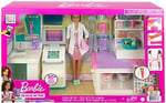 Barbie'nin Polikliniği Oyun Seti , Esmer Barbie Doktor Bebek (30 cm), 30'dan Fazla Parça Oyuncak, 3 Yaş ve Üzeri Kızlar İçin GTN61