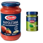 Barilla makarna sosu seti (Napoliten ve fesleğenli pesto, 400 g ve 190 g)
