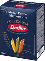 Barilla Mezze Penne Tricolore (Üç Renkli Kalem) Makarna 500 Gr